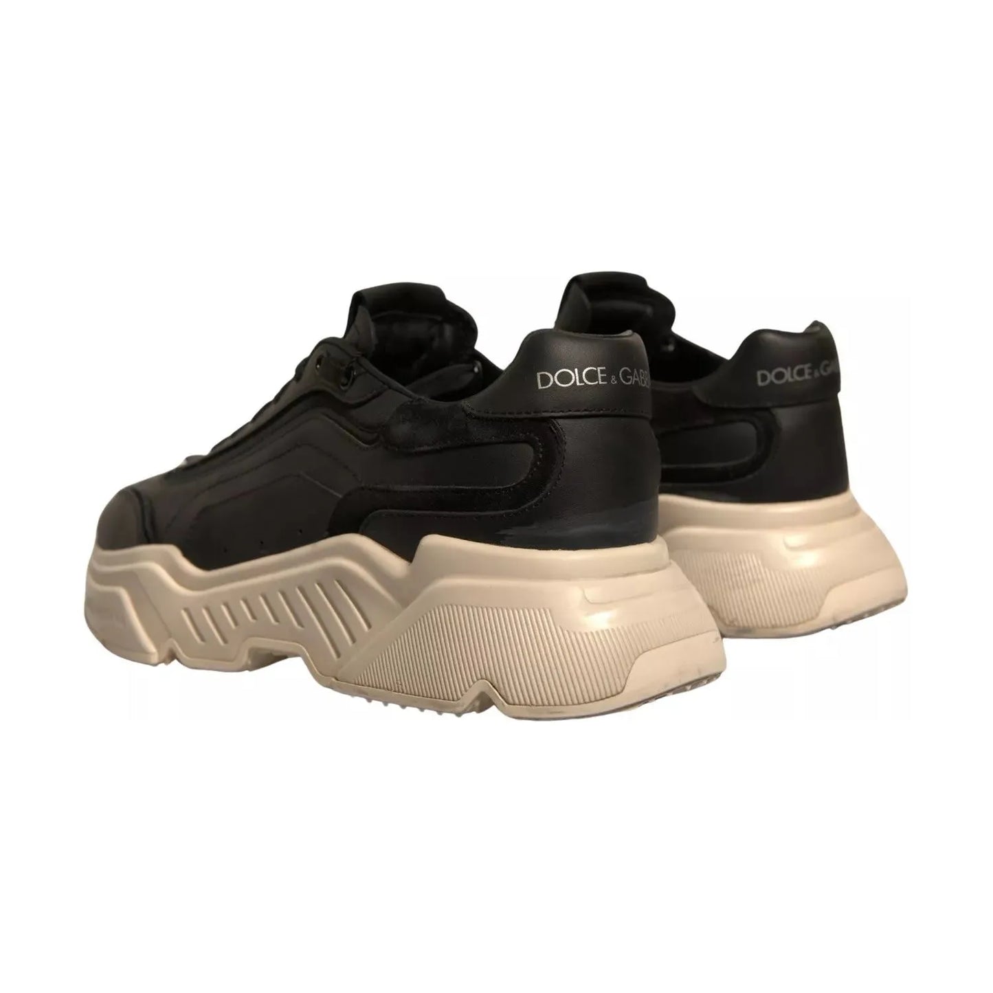 Dolce & Gabbana Black White Daymaster Low Top Sneaker Shoe