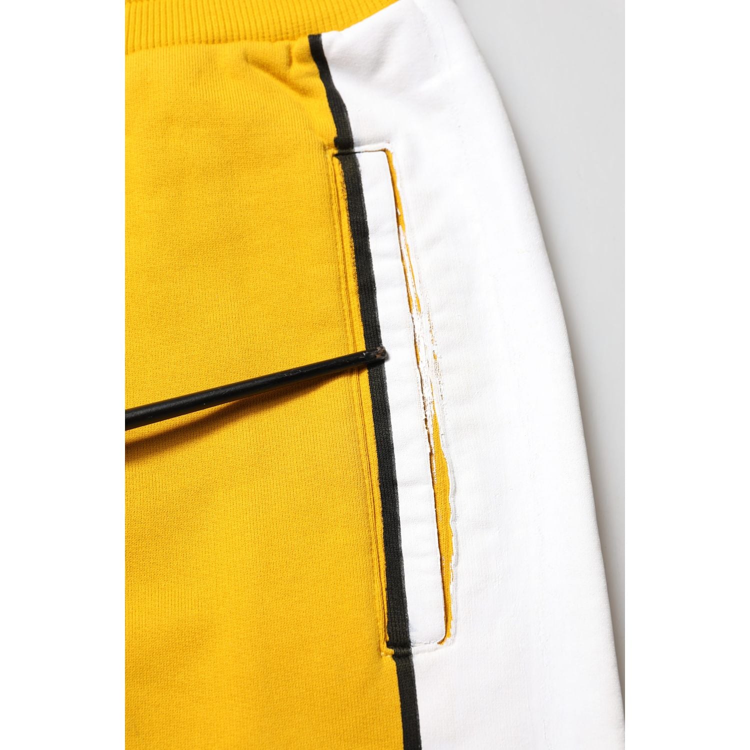 Dolce & Gabbana Yellow Cotton Logo Jogger Sweatpants Pants