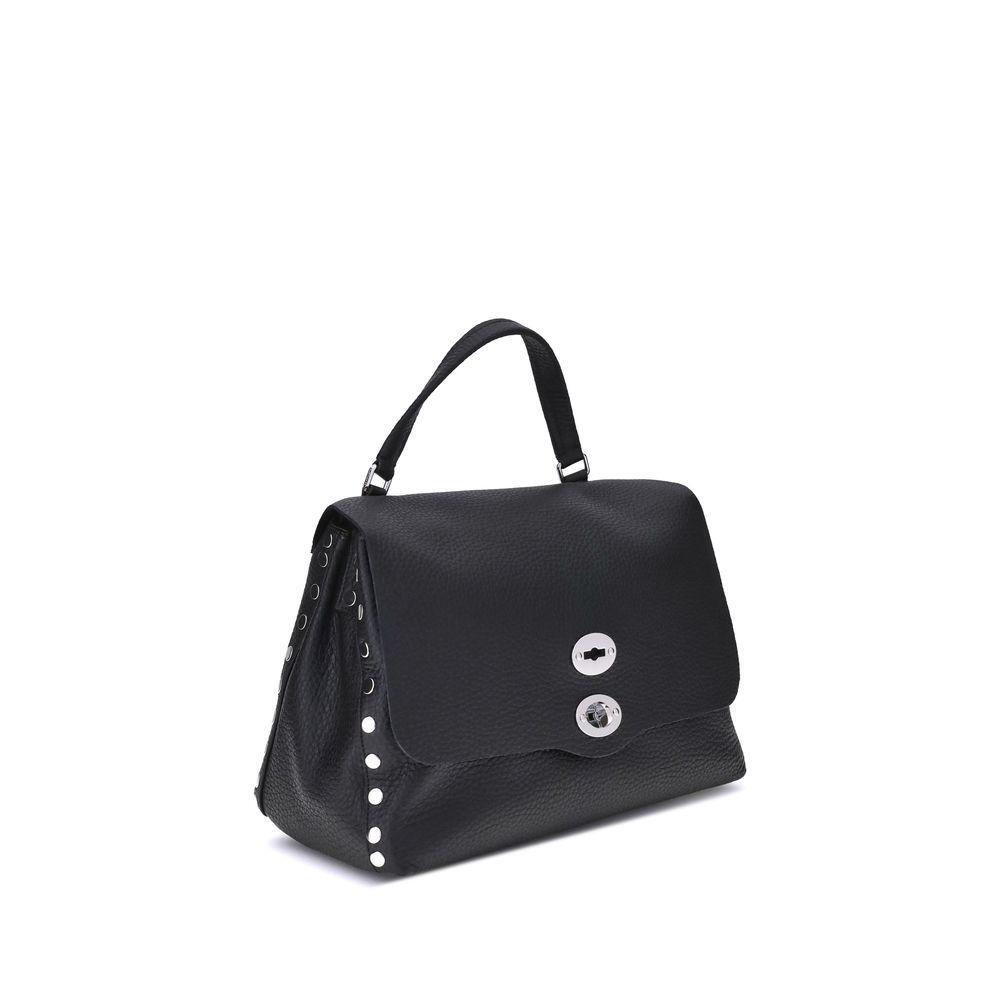 Front view with bag zipped and handles upright.