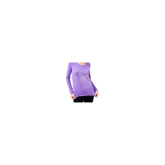 Montana Blu Purple Cotton Women Top MO-14232-IT42|M