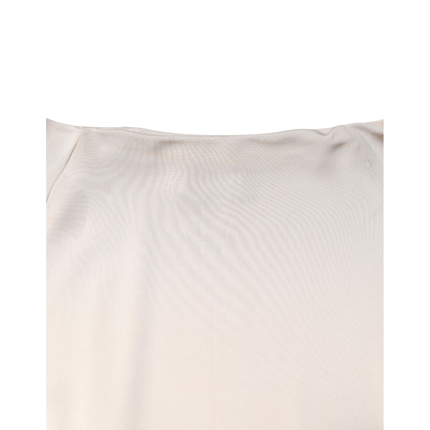 Roberto Cavalli Ivory Viscose Sheath Knee Length Dress