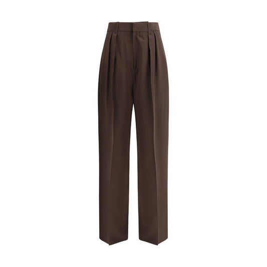 Petar Petrov Silk Pants PE-S25P7DARKBROWN-IT36 | XS