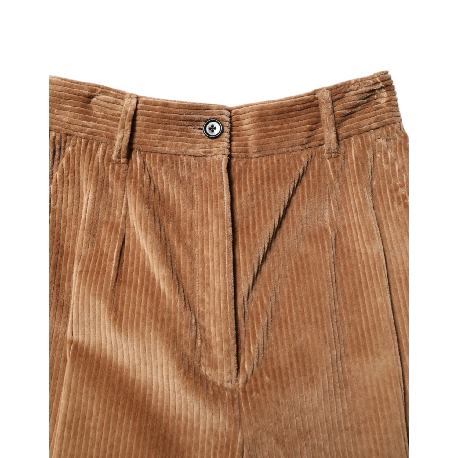 Dolce & Gabbana Brown Cotton Corduroy Tapered Pants