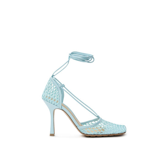 Bottega Veneta Blue Fabric And Leather Sandal BO-935520051436-EU39.5/US9.5