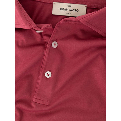 Gran Sasso Red Cotton Polo Shirt