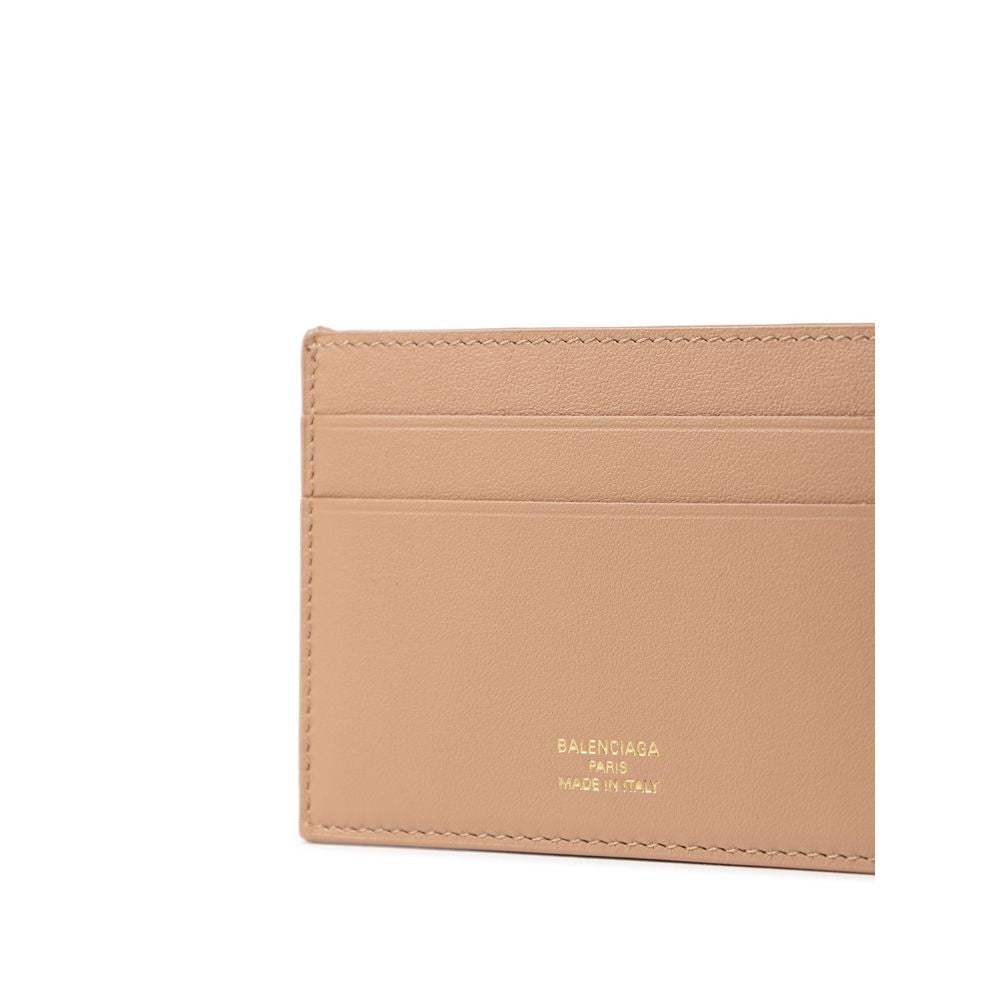 Balenciaga Beige Leather Cardholder