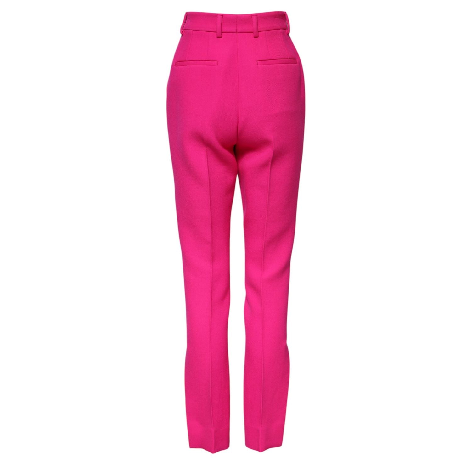Dolce & Gabbana Fuchsia Pink HighWaist Tapered Trouser Pants