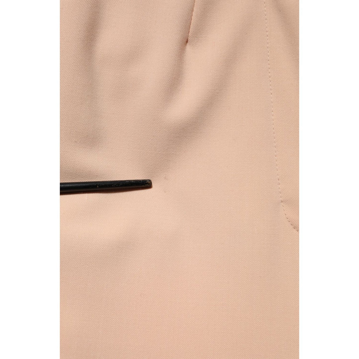 Dolce & Gabbana Beige Polyester Mid Waist Tapered Pants