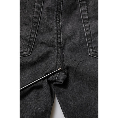 Dolce & Gabbana Black Cotton Low Waist Skinny Denim Jeans