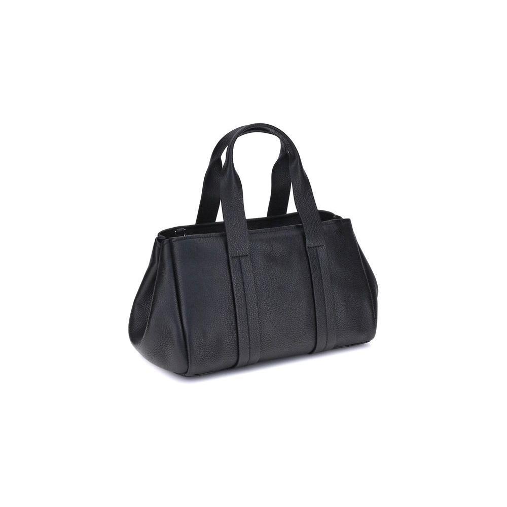 Front view with bag zipped and handles upright.