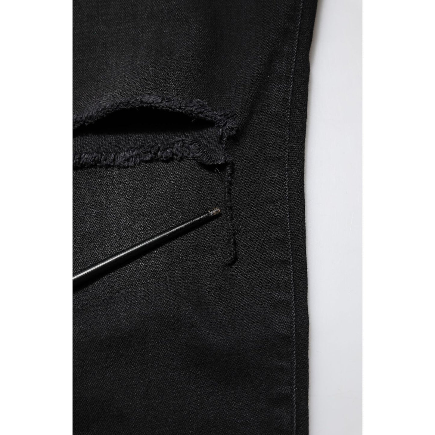 Dolce & Gabbana Black Cotton Skinny Denim Jeans