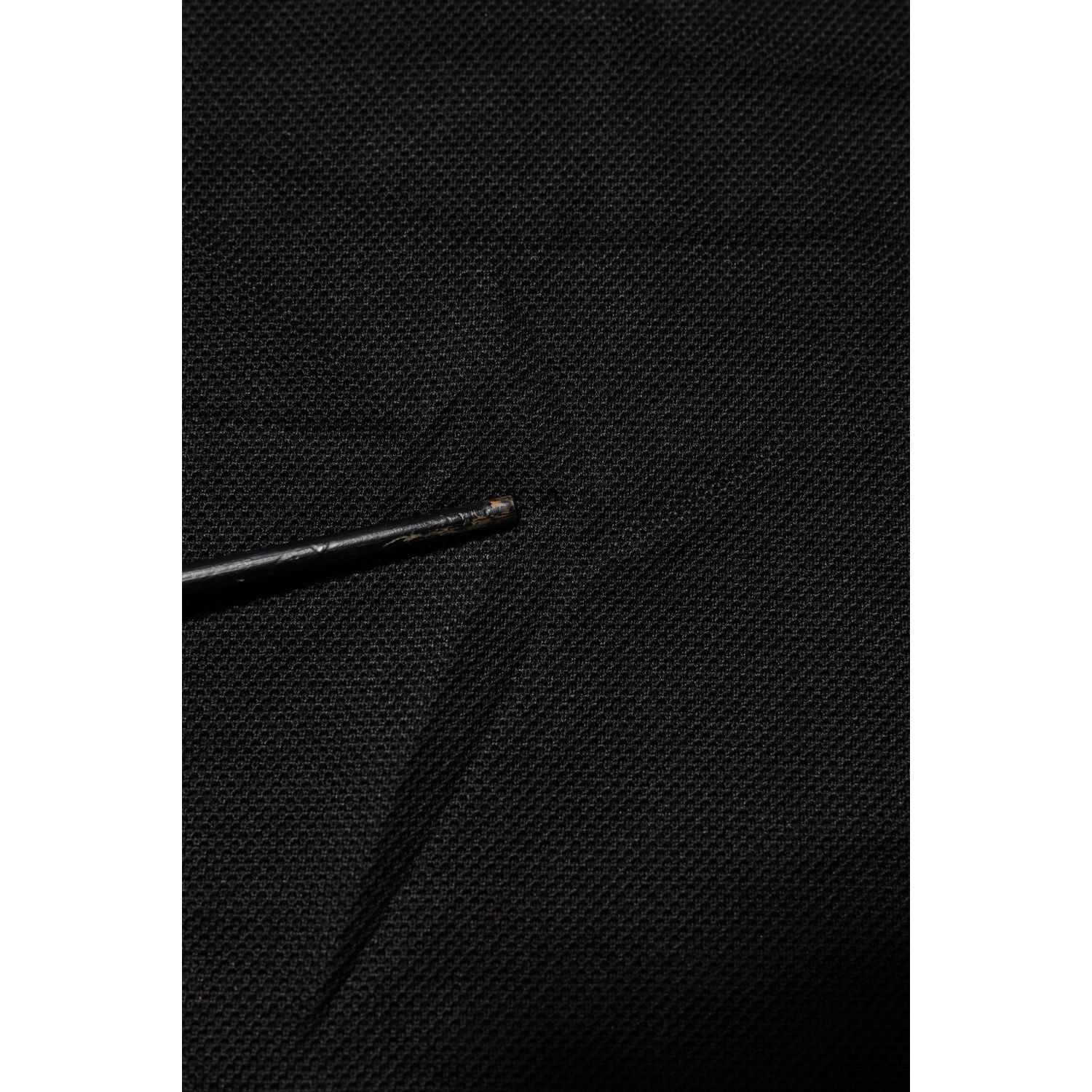 Dolce & Gabbana Black DG Silk Vneck Collared Men Polo T-shirt