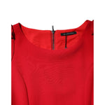 Armani Exchange Red Above Knee Long Sleeves Sheath Dress