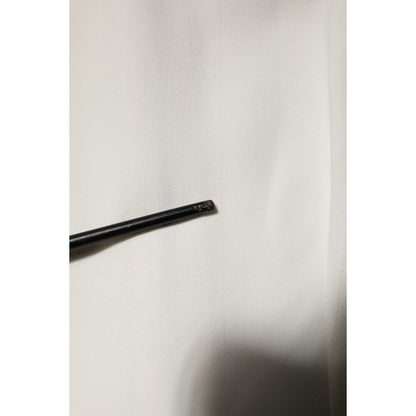 Dolce & Gabbana White Round Neck Short Sleeves Blouse Top