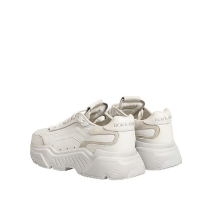 Dolce & Gabbana White DAYMASTER Calf Leather Sneakers Shoes