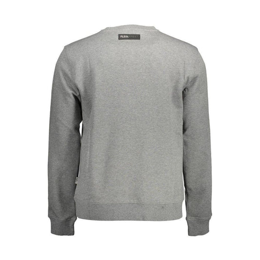 Plein Sport Gray Cotton Sweater