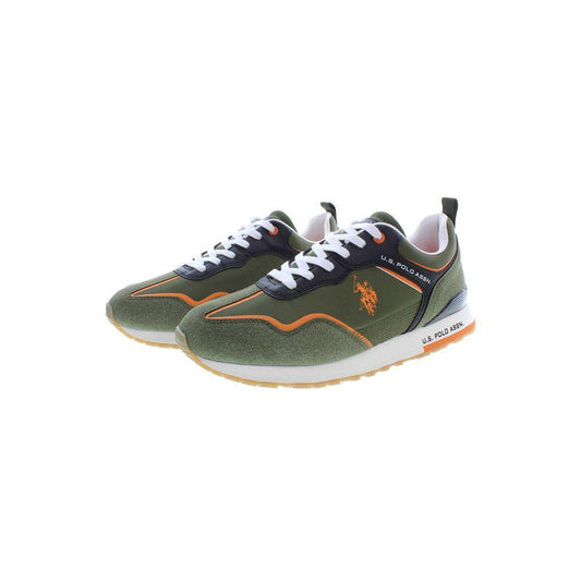 U.S. POLO ASSN. Green Polyester Sneaker