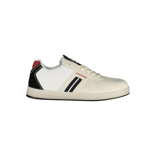 Carrera White Polyester Sneaker