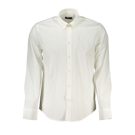 North Sails White Cotton Shirt NO-23733-XL