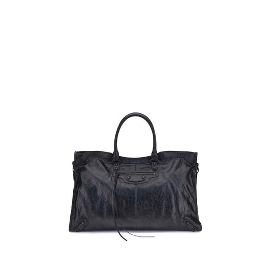 Balenciaga Black Calf Leather Bos Taurus Shoulder Bag