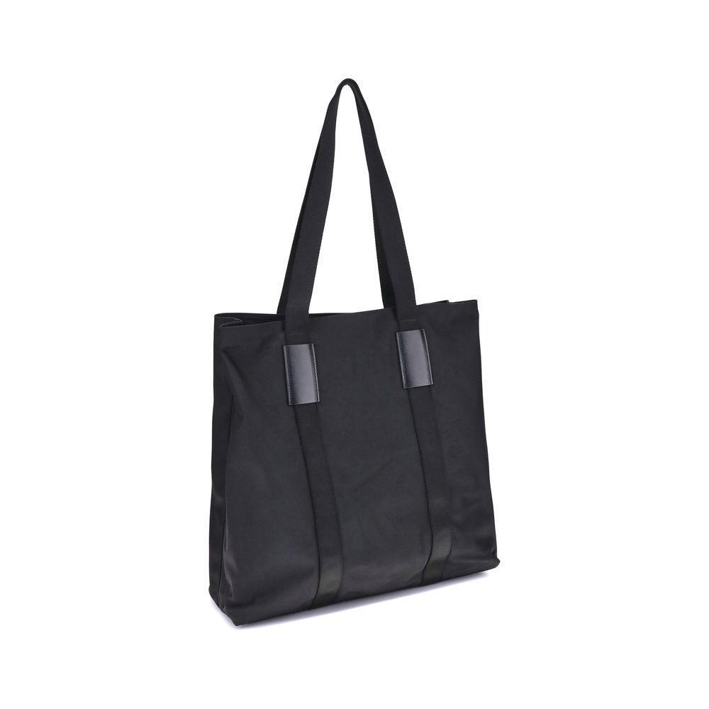 Front view with bag zipped and handles upright.