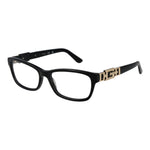 Guess Black Women Glasses Frame in full-rim acetate with demo lenses and rectangle style, including branded case.