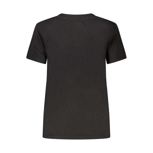 Guess Jeans Black Cotton Tops & T-Shirt