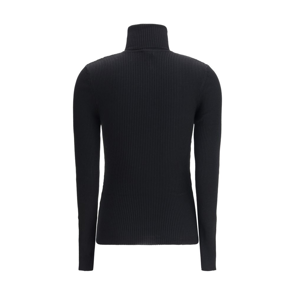 Wolford Black Fleece Wool Turtleneck