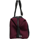 Dolce & Gabbana Black Maroon Hand Shoulder Duffel Travel Bag