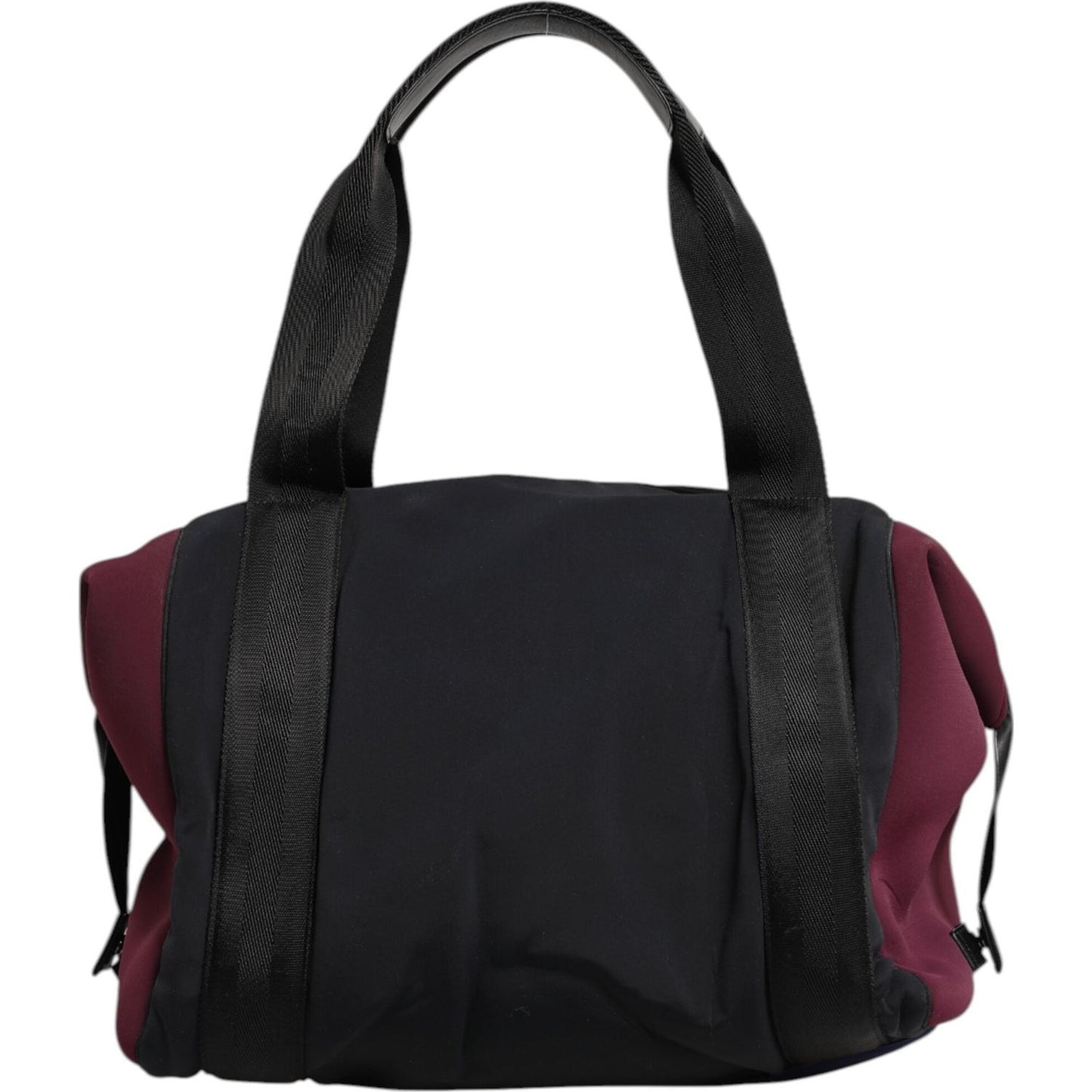 Dolce & Gabbana Black Maroon Hand Shoulder Duffel Travel Bag