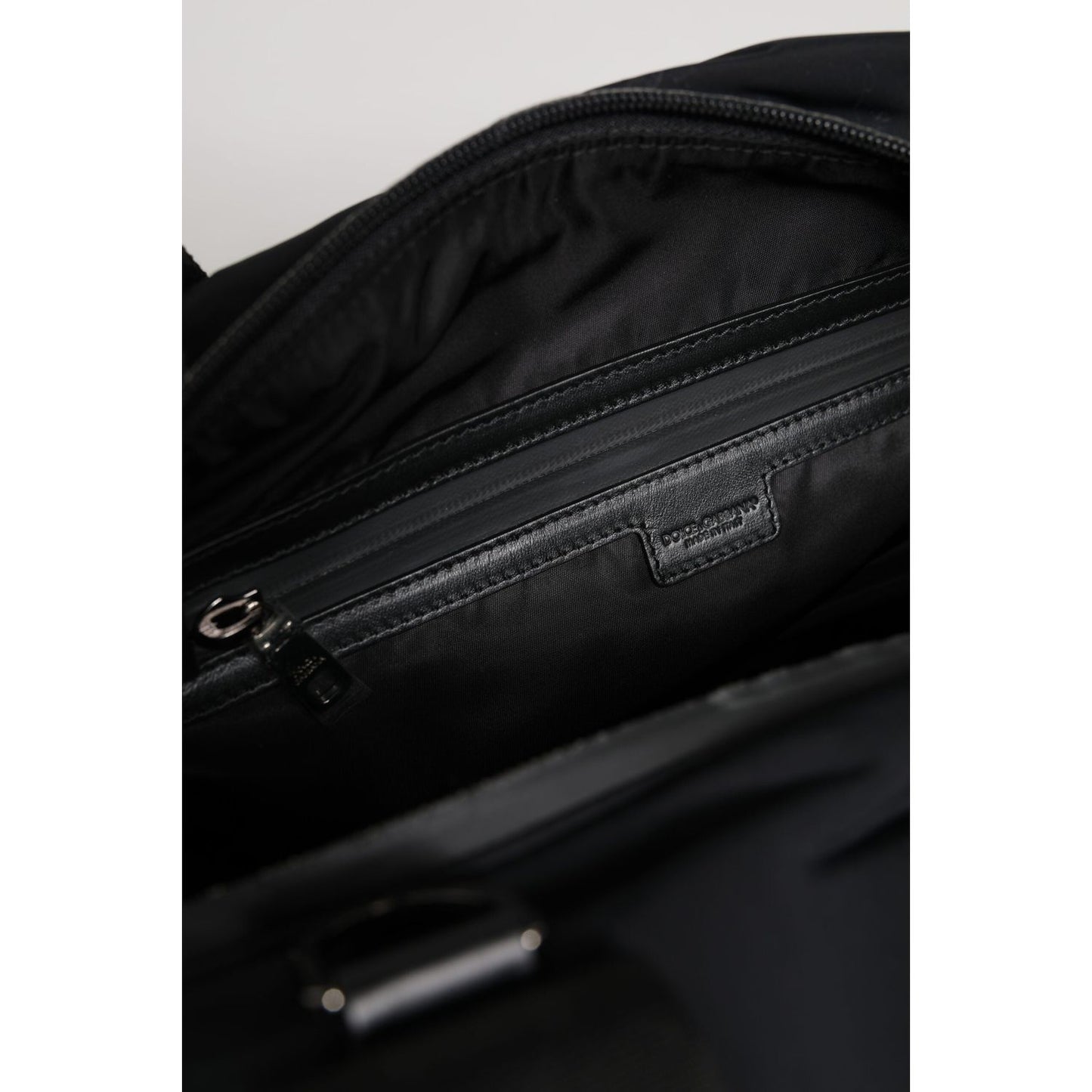Dolce & Gabbana Black Maroon Hand Shoulder Duffel Travel Bag