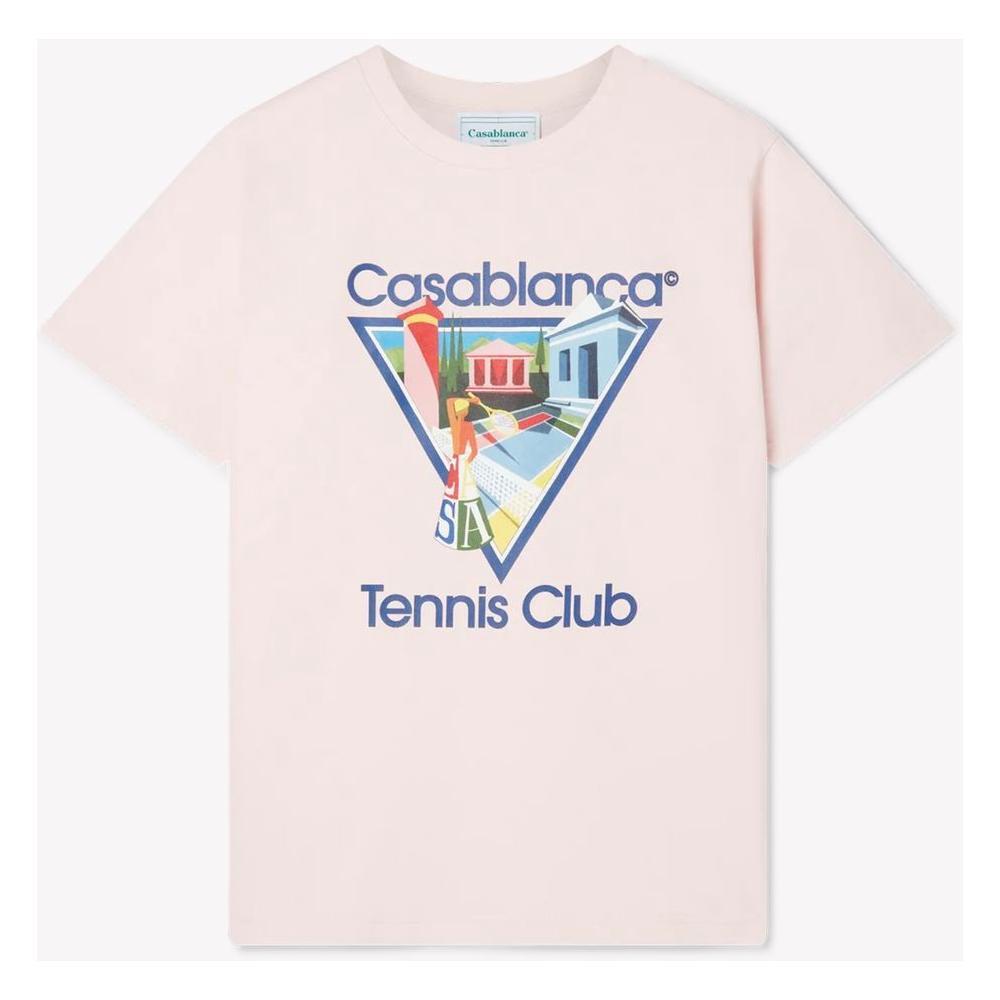 Casablanca Pink Cotton T-Shirt