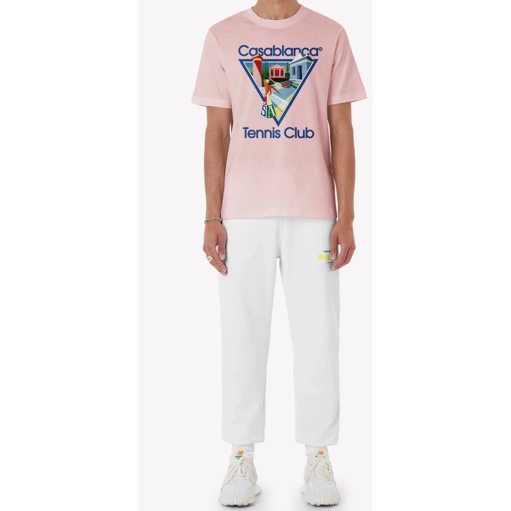 Casablanca Pink Cotton T-Shirt