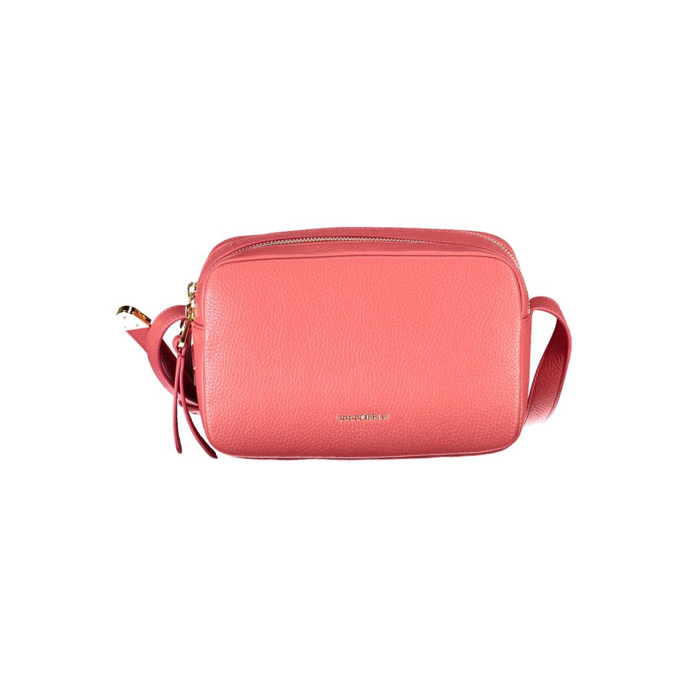 Front view with bag zipped and handles upright.