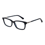 Guess Black Women Glasses Frame, full-rim rectangle with black plastic frame, demo lenses, size 50-15-140, includes branded case.