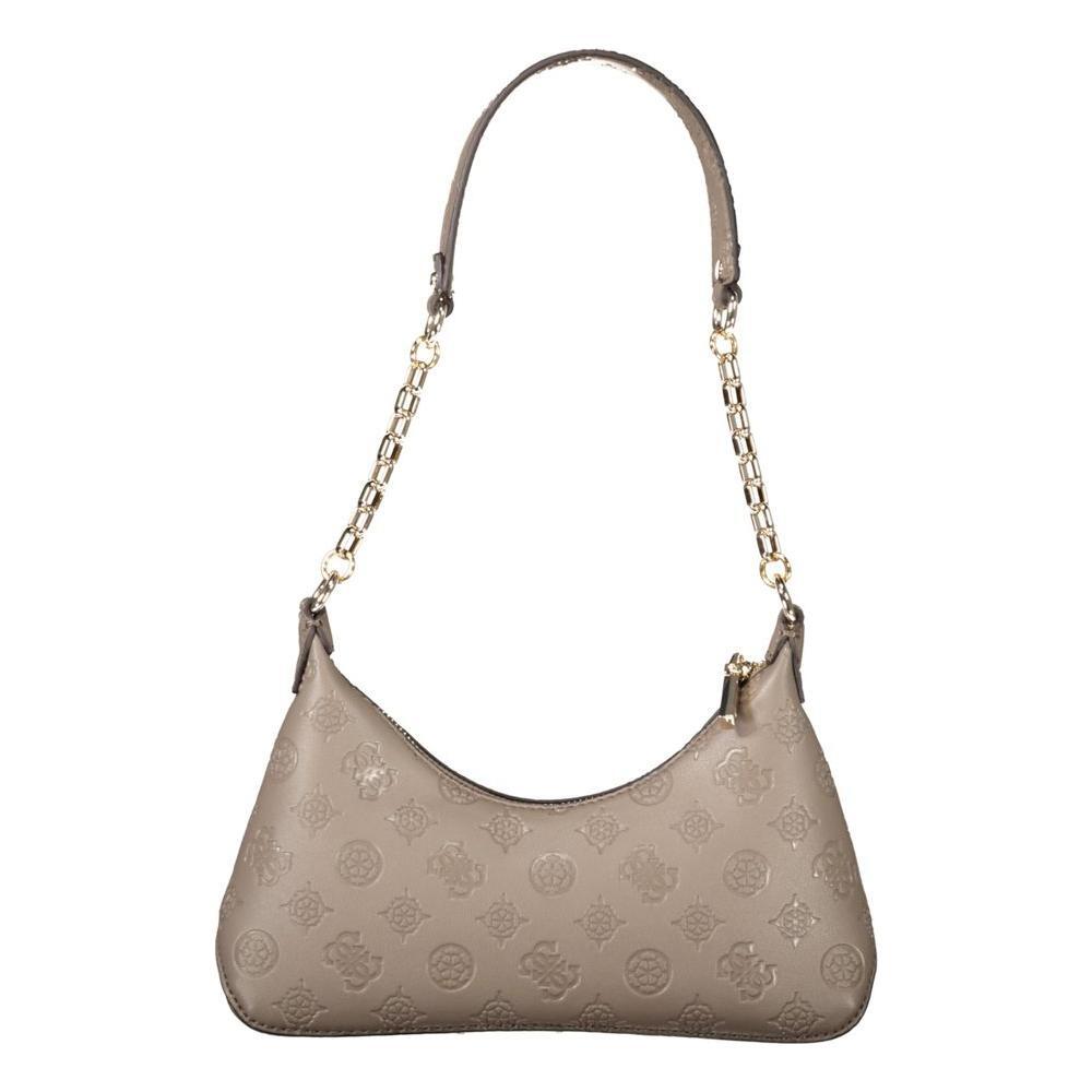 Front view with bag zipped and handles upright.