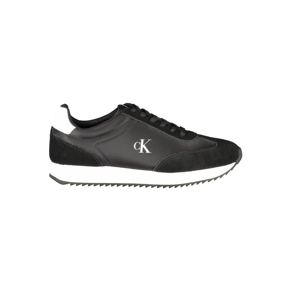Calvin Klein Black Leather Women Sneaker