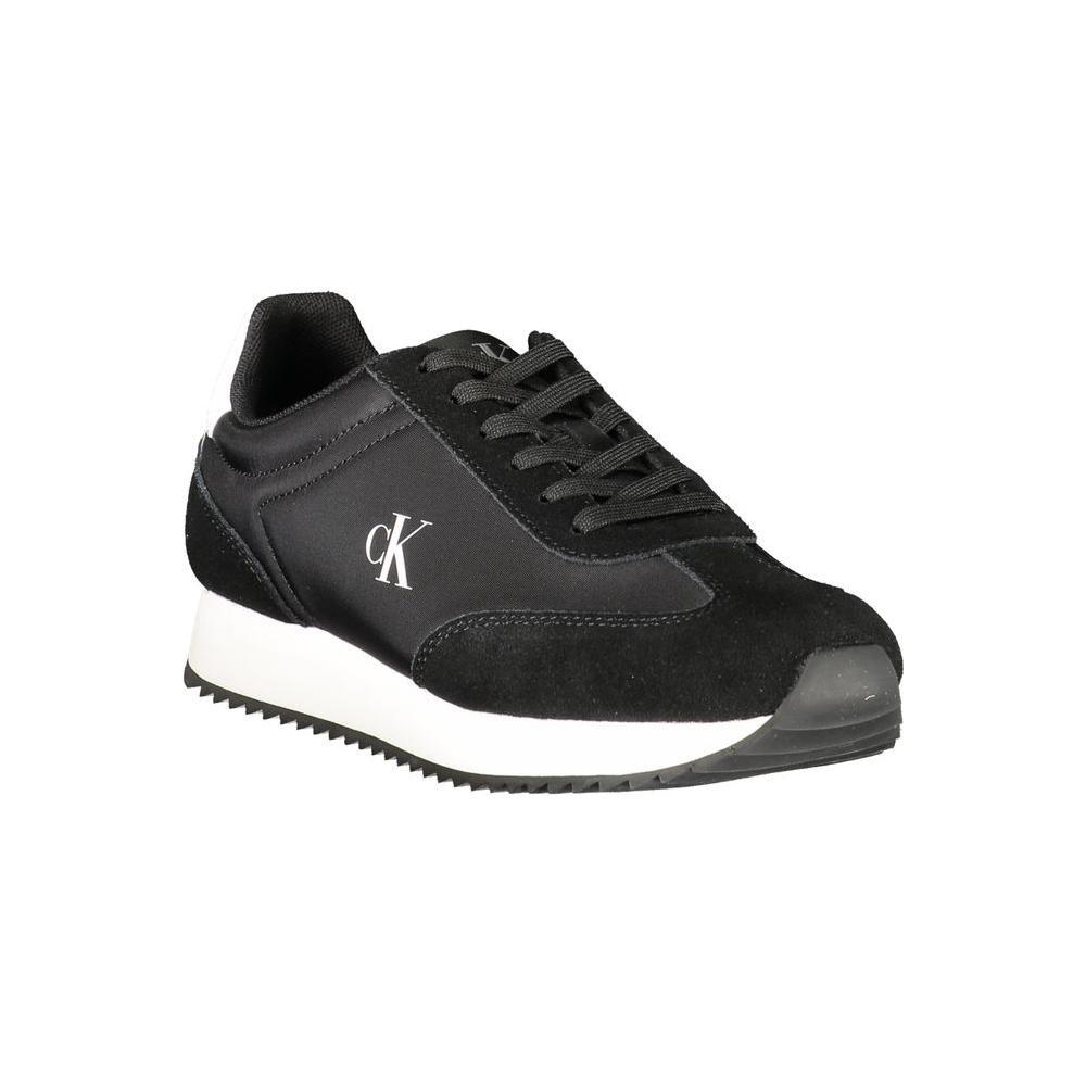 Calvin Klein Black Leather Women Sneaker