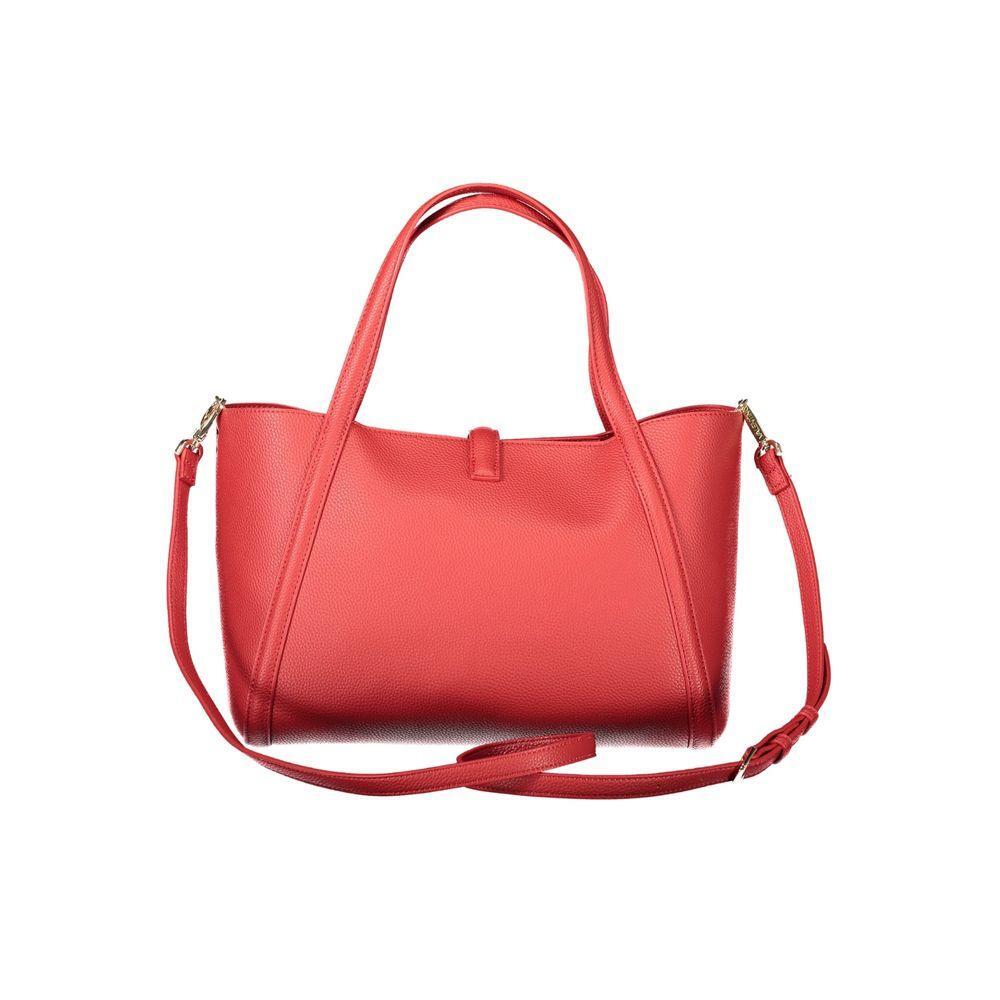 Front view with bag zipped and handles upright.