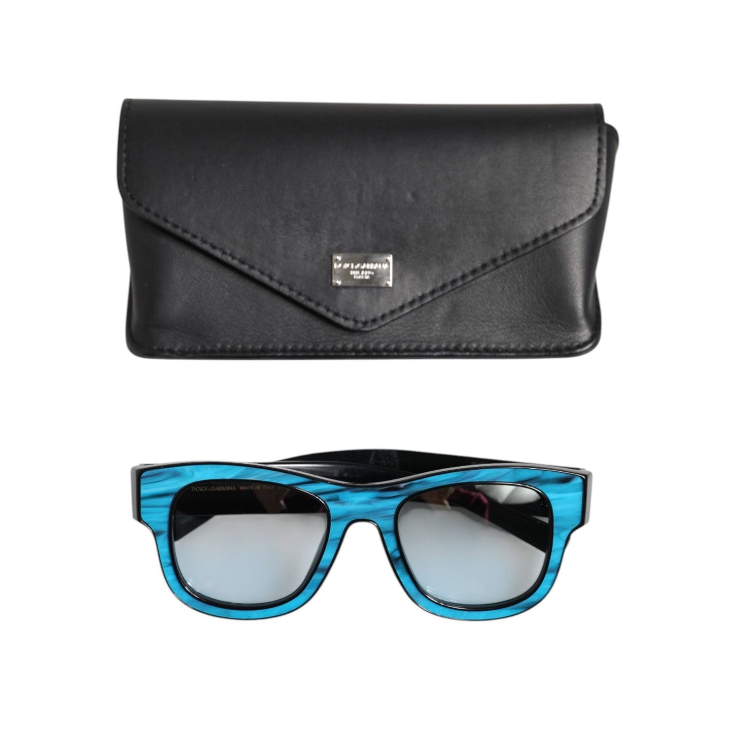 Dolce & Gabbana Blue Black Marbled Metal DG2215K Eyewear Sunglasses