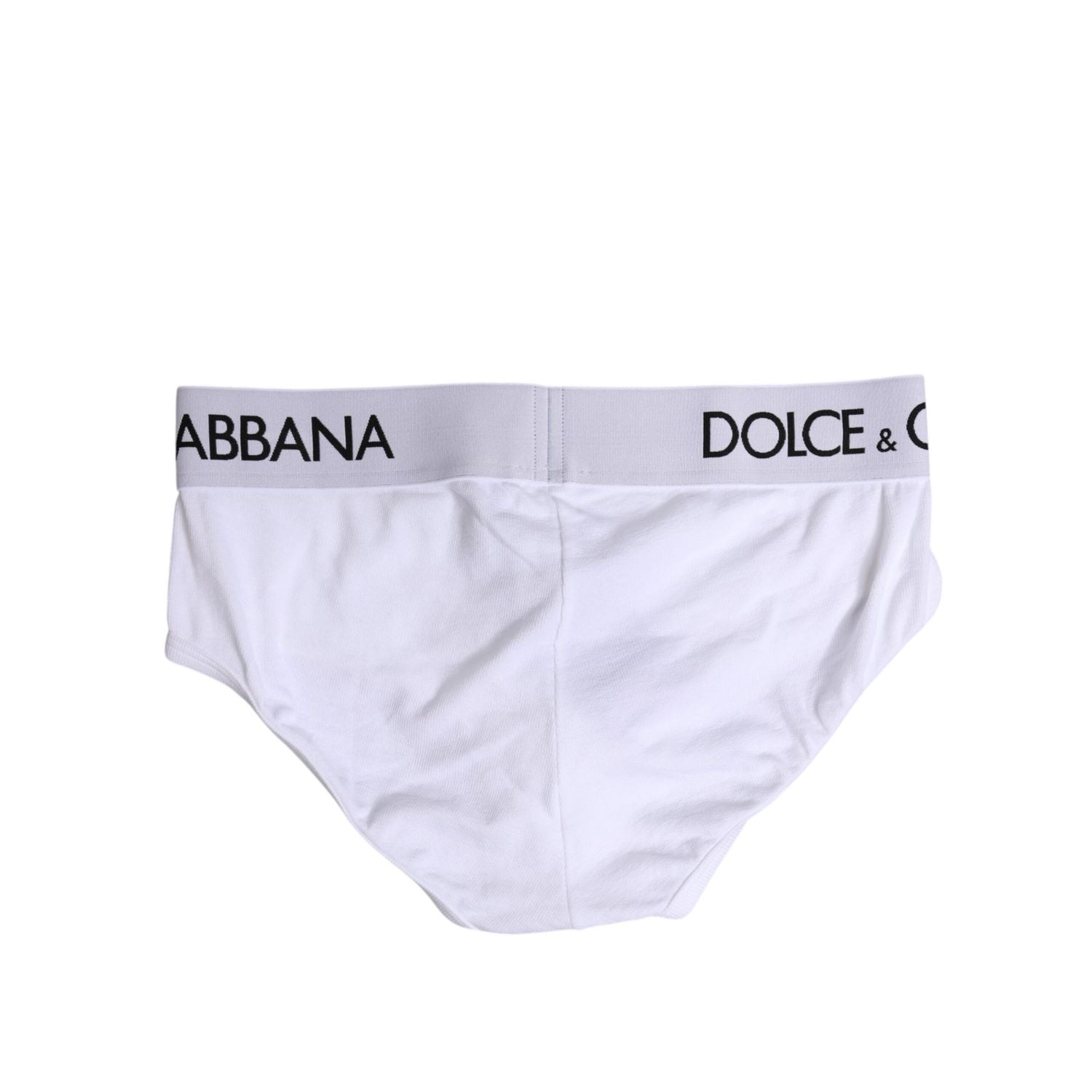 Dolce & Gabbana White Cotton Stretch Regular Brief Underwear