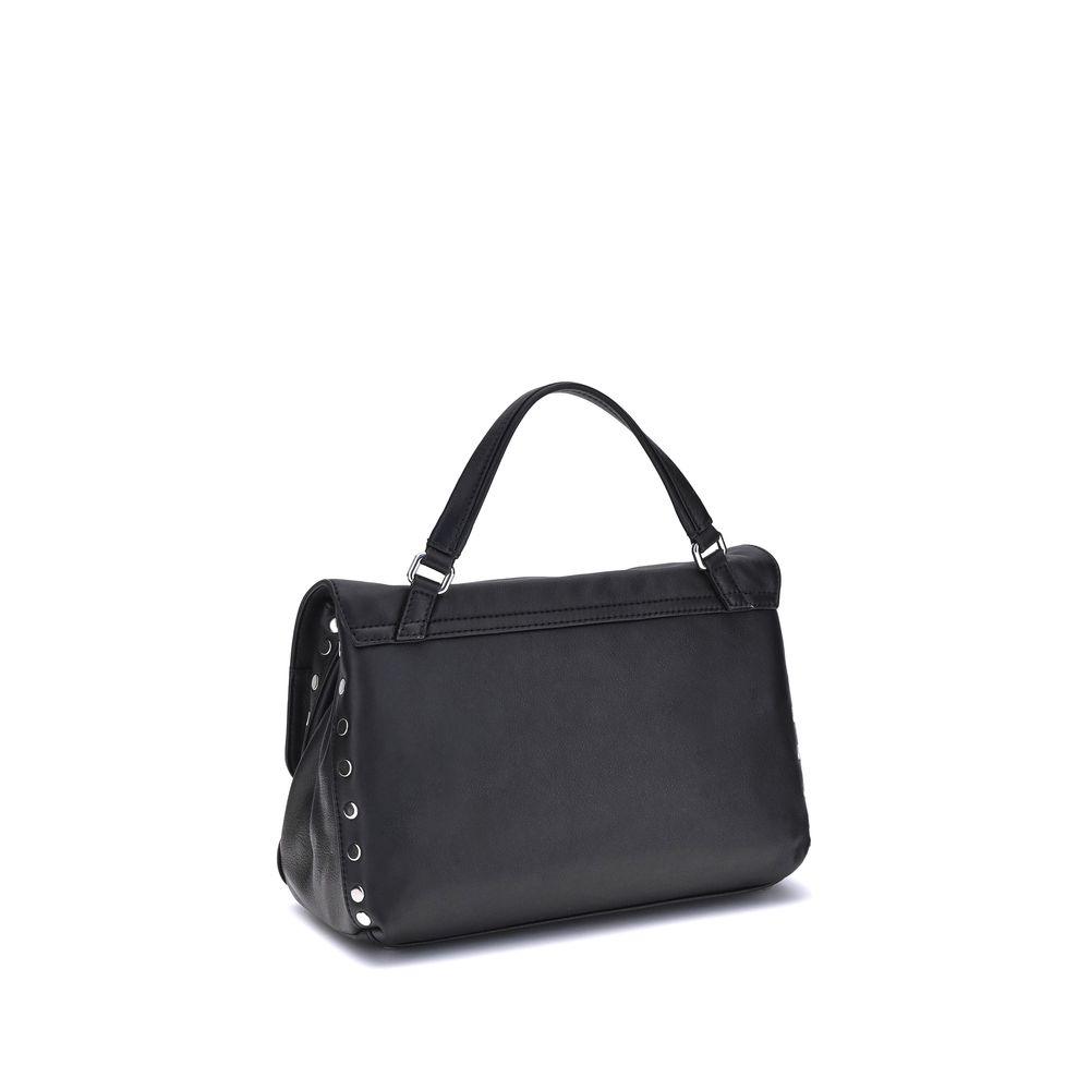 Zanellato Black Calf Leather Bos Taurus Handbag