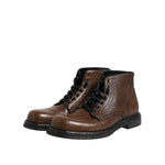 Dolce & Gabbana Brown Leather Lace Up Men Ankle Boots Shoes