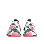 Dolce & Gabbana White Rose Print Sorrento Sneakers Shoes