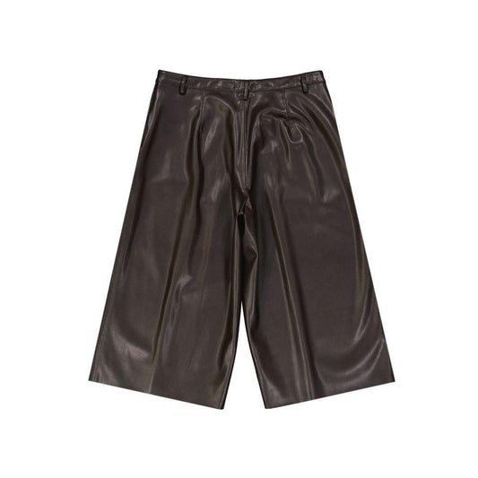 BLANCA VITA Faux Leather Shorts BL-8735246909652-IT46 | S
