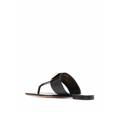 Valentino Garavani Black Leather Sandals