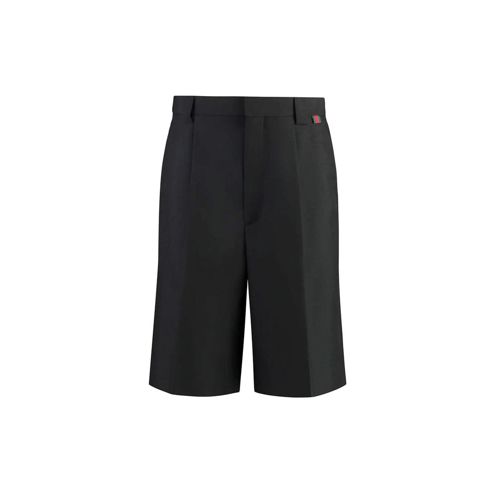 Gucci Black Polyester Bermuda Shorts