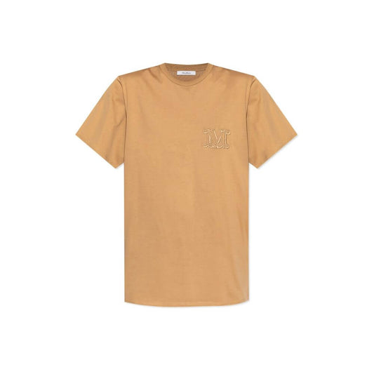 Max Mara Mango logo-embroidered T-shirt