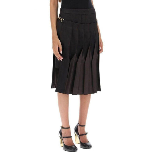 Fendi Cotton And Silk Washed Skirt FE-8735470289108-40