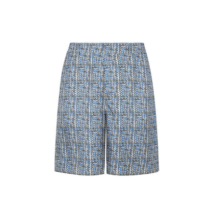 Fendi Blue Silk Shorts